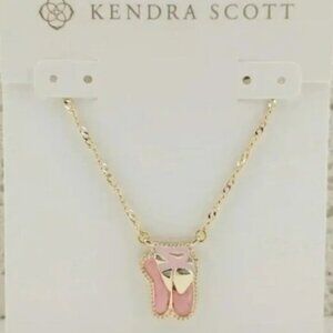 💎Kendra Scott Ballet Gold Short Pendant Necklace🎀